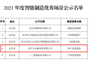喜报！力达康上榜2021年度智能制造优秀场景名单